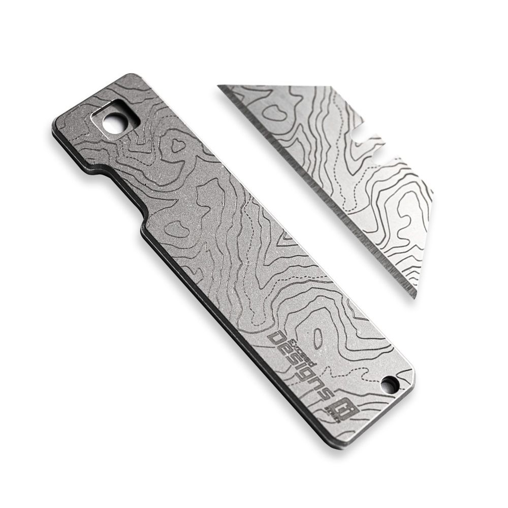 Stonewashed 6AL-4V Titanium CASCADIA EDITION TOPO RH Handle With