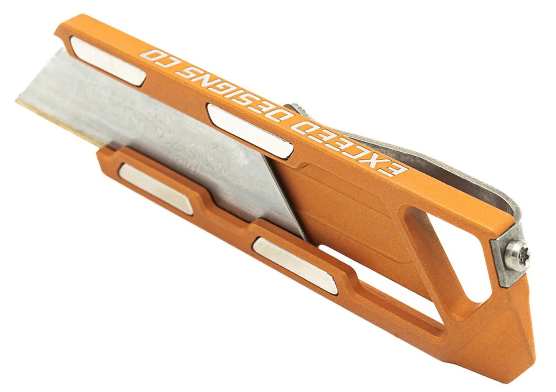 TiRant RAZOR-M 3.0 MagLock Utility Knife (METALLIC RADIANT AMBER W/SILVER MAGS & STONEWASHED CLIP)