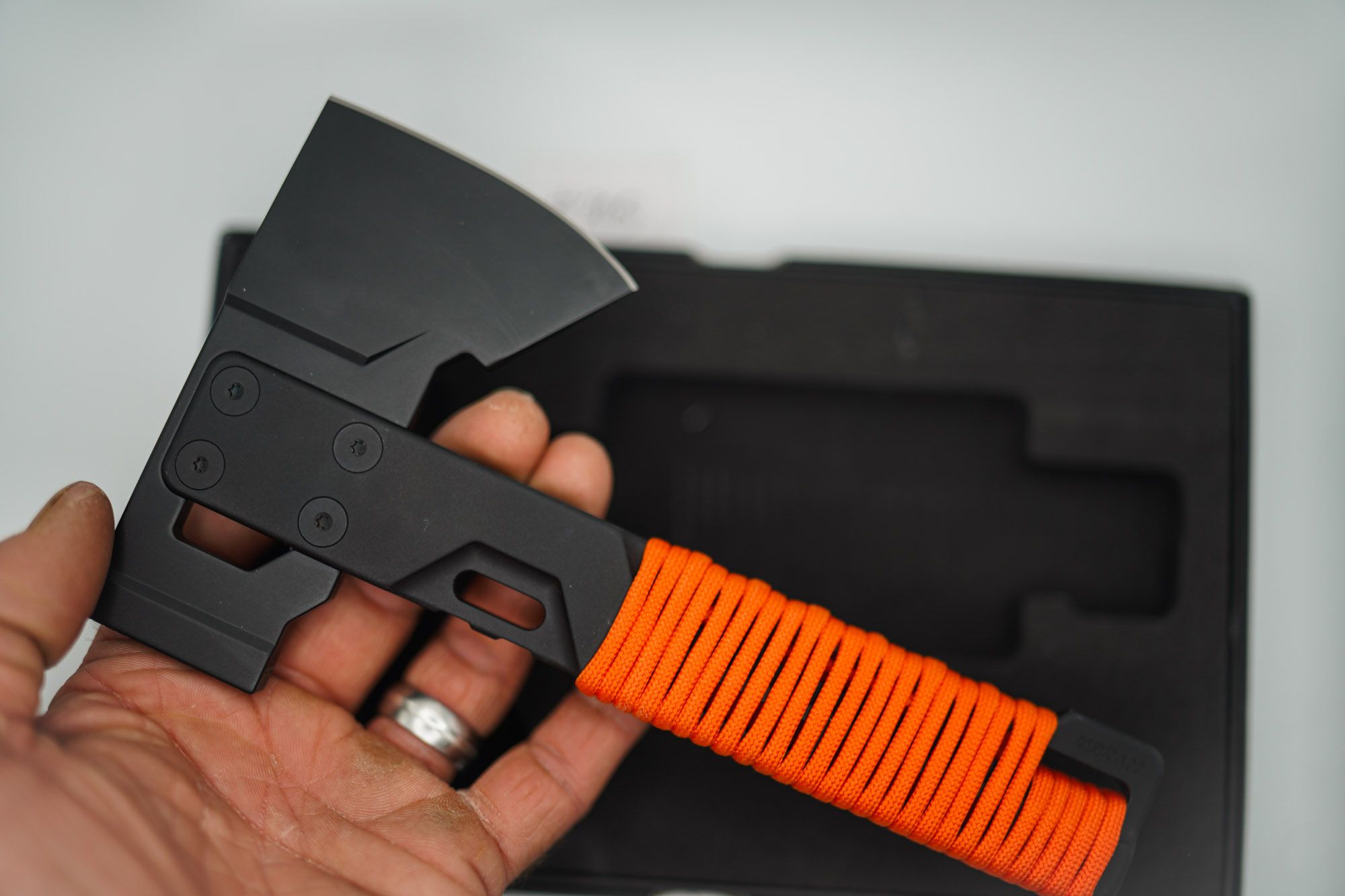 p205　チタン　カスタム forge 40 BUILD #205 — Condition 9/10 — HYZER Titanium Hatchet (MINI SIZE