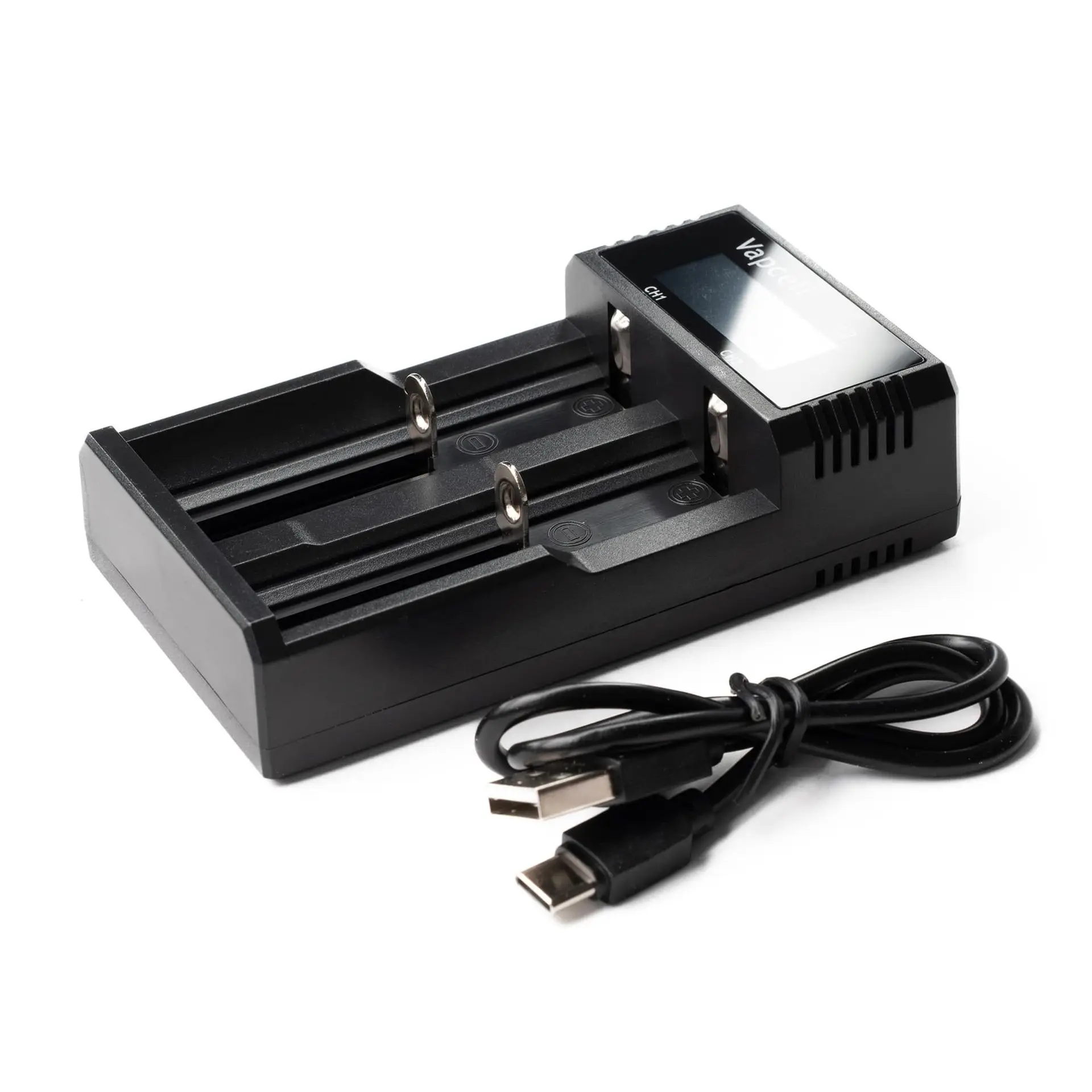 VAPCELL L2 Dual-Channel 2A 14500/18650 Battery Charger (With USB-C Cable Only)
