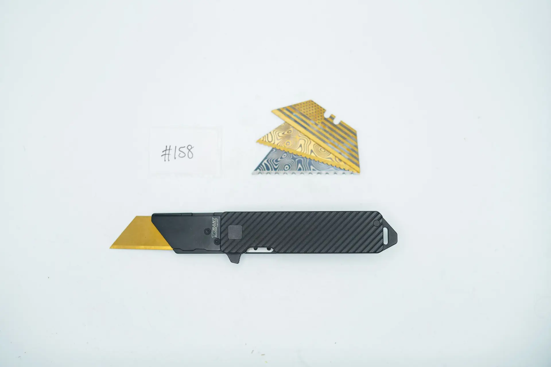 BUILD #158 — Condition 10/10 — TiRant RAZOR V3 50/50 Slash Edition + Pry Bar Backspacer + 3X Custom Laser Engraved Razor Blades From The ToolRoom