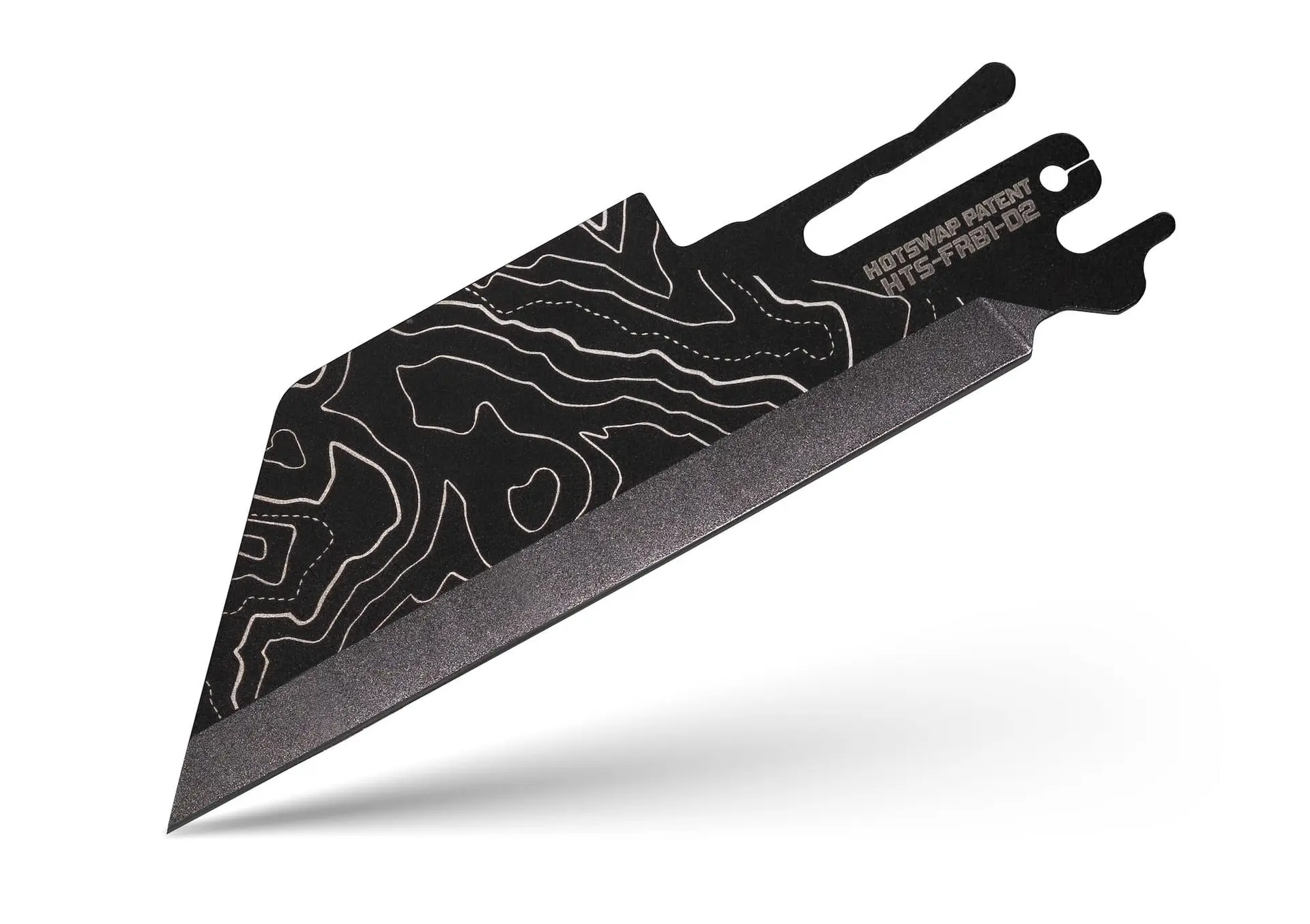 TiRant ULTRA HotSwap™ Full Length Razor Blade Replacement (Jet-Black Cascadia Laser Engraved D2 Tempered HRC 61+)