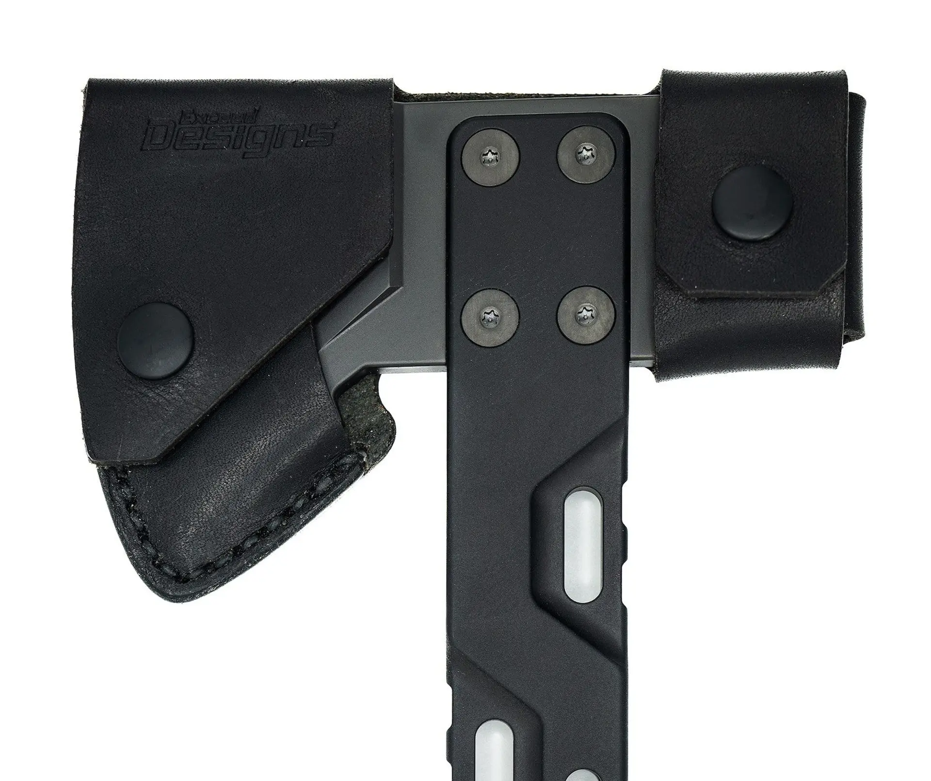 100% USA MADE Real Horween Leather HYZER Hatchet Sheath (BLACK)