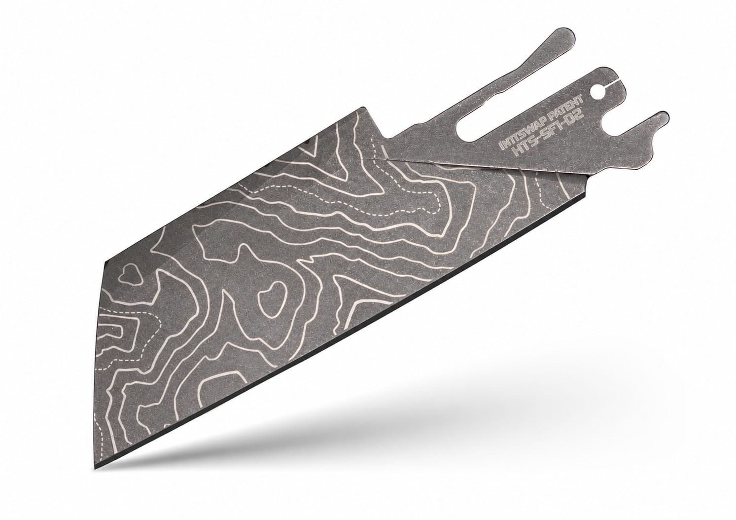 TiRant ULTRA HotSwap™ Drop Point Blade Replacement (Stonewashed D2