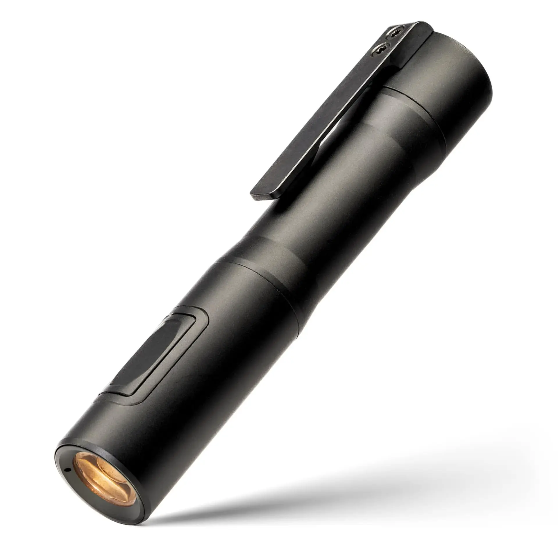 RAMPANT™ R4 EDC Flashlight (Jet-Black Aluminum + Titanium Clip) 1300+ LUMENS Nichia 519A