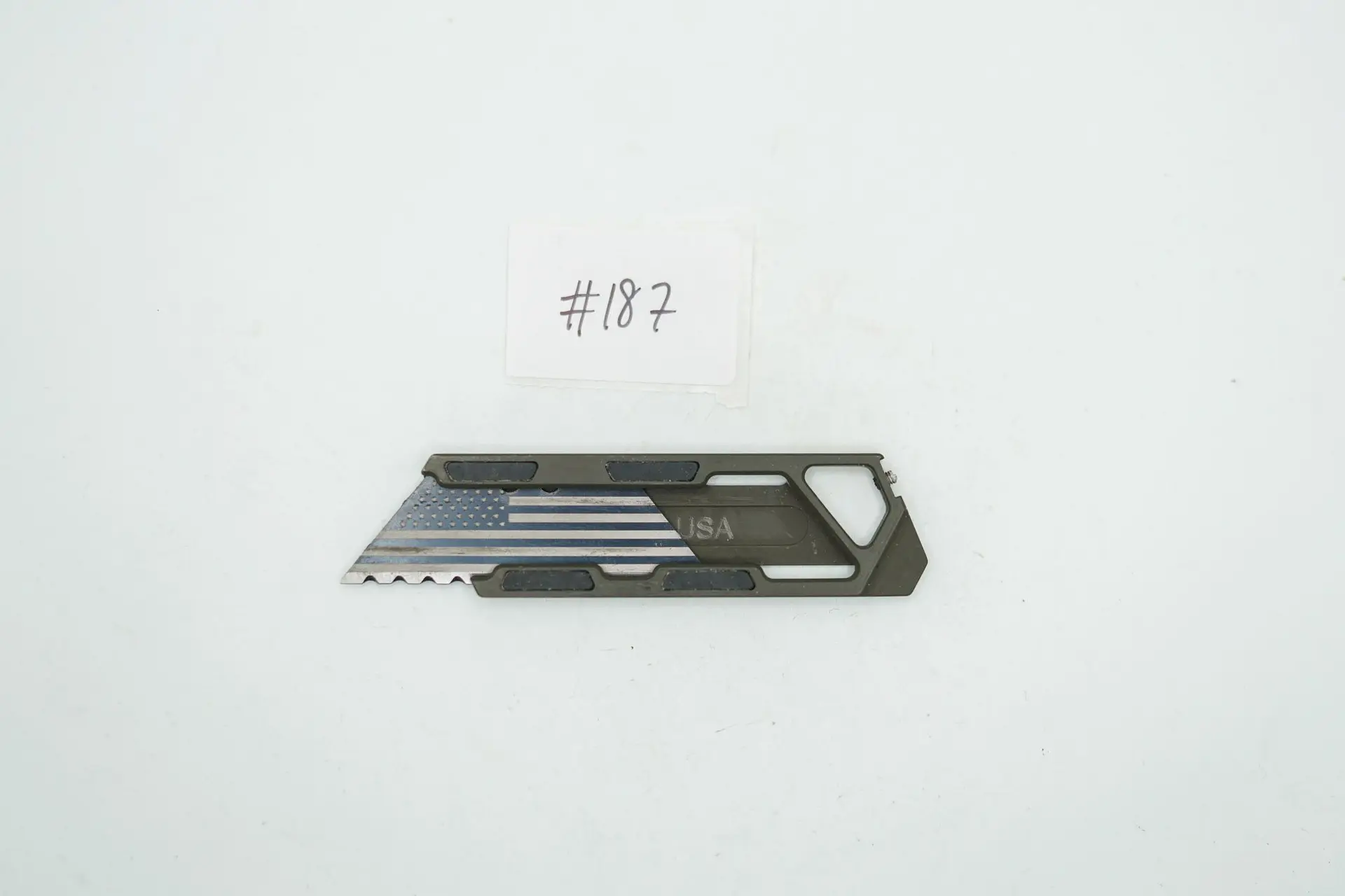 BUILD #187 Condition 4/10 — TiRant RAZOR-M MacLock Edition 2.0 (Black Magnets) + OD Green Cerakote Topo Laser Prototype Blem (See Photo For Exact Final Result) No Clip, Broken Screw