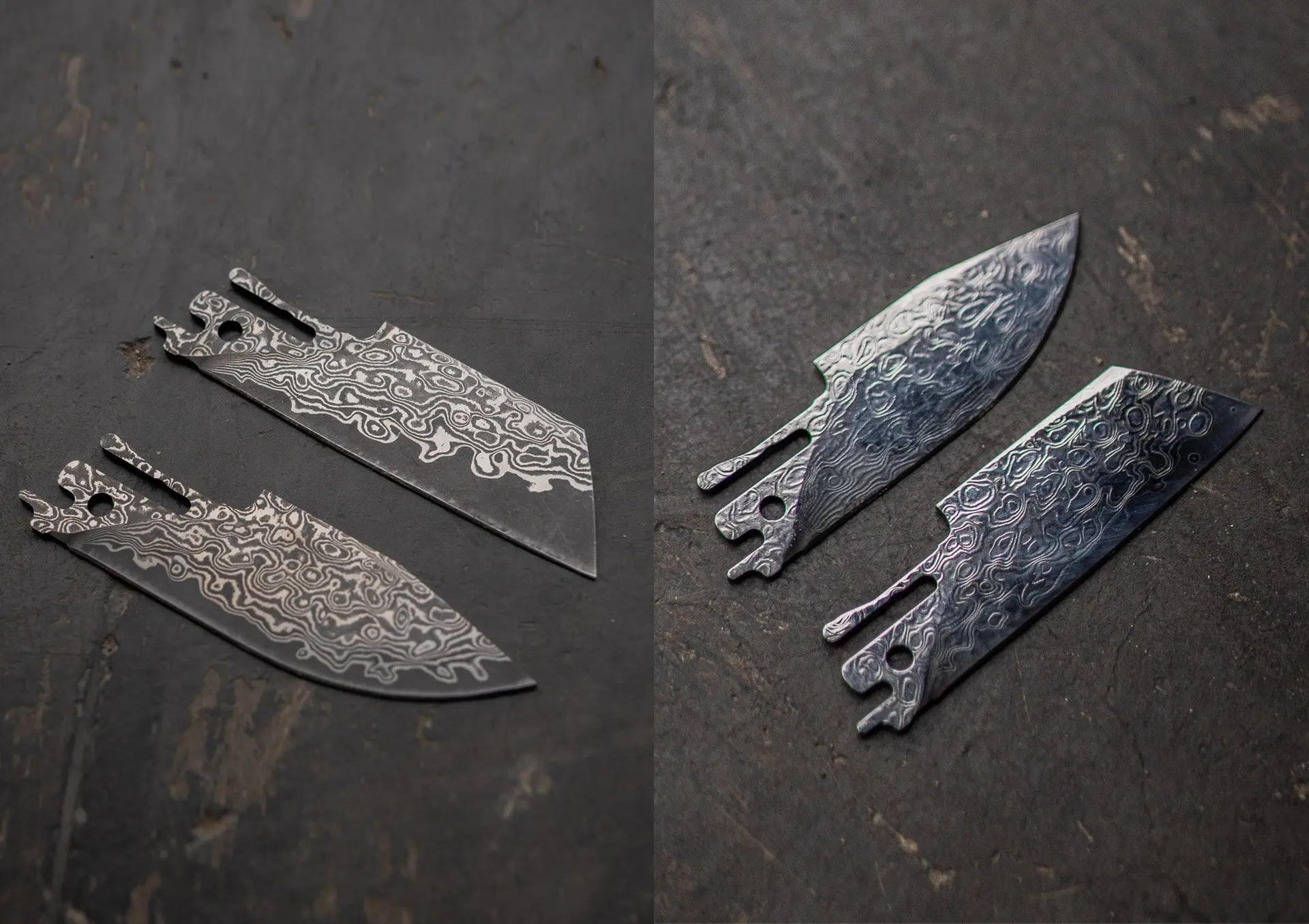 TiRant ULTRA HotSwap™ Hand-Made Damascus Blade Replacement — (VG10 Damascus) Limited Quantity Drop