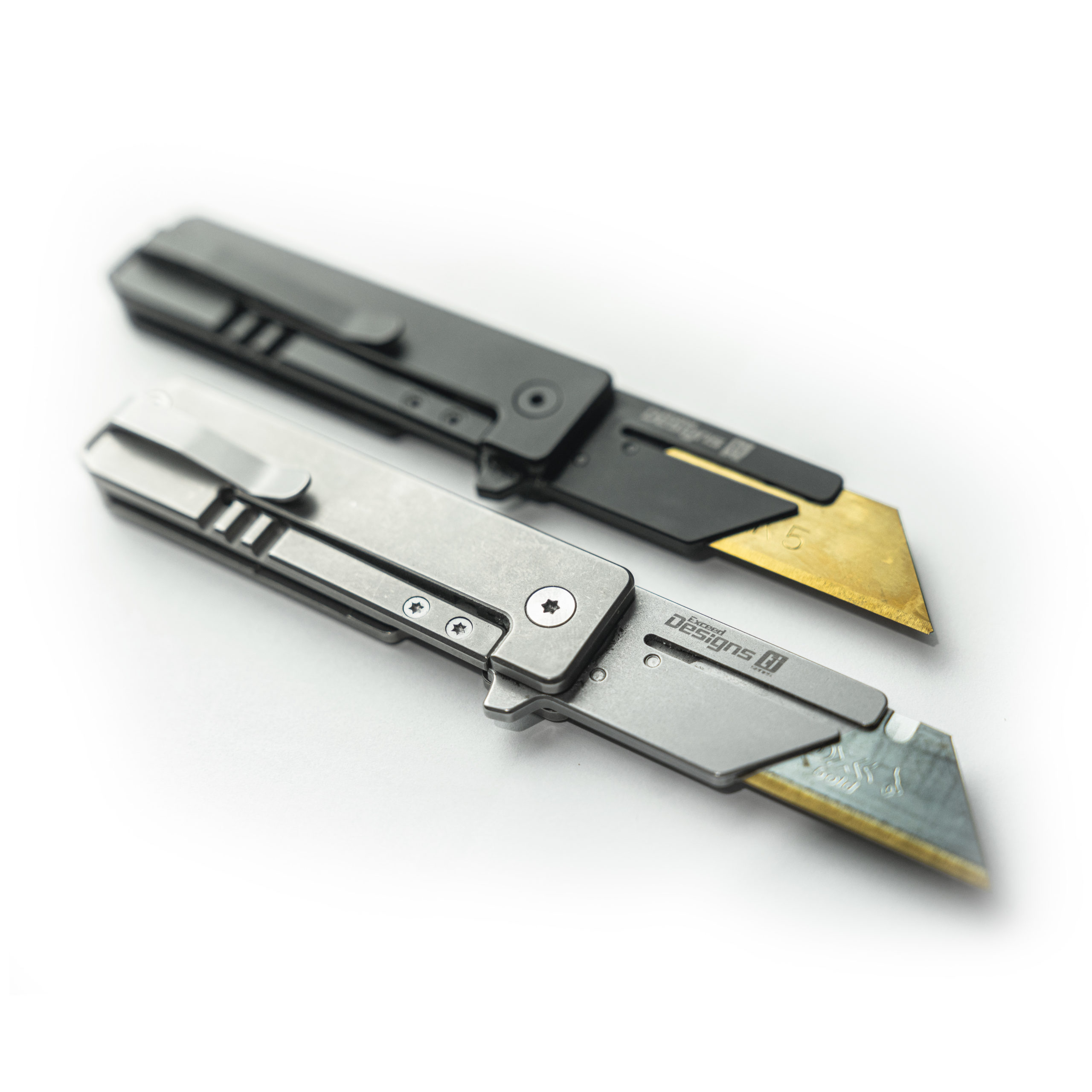 TiRant RAZOR V3 Utility Knife (Stonewashed 6AL-4V Titanium