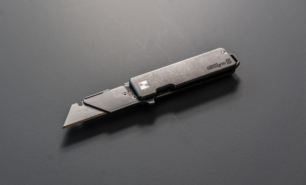 TiRant RAZOR V3 Utility Knife (Stonewashed 6AL-4V Titanium