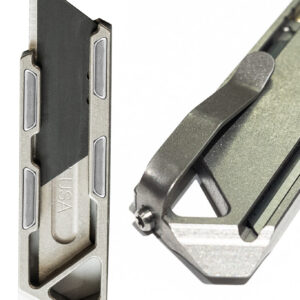 TiRant RAZOR-M 3.0 MagLock Utility Knife (Stonewashed 6AL-4V Titanium)