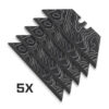 Black CASCADIA Topo Map Razor Blades Tajima V-REX II Premium Tempered Utility Knife Blades (5-Pack or 10-Pack)