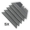 Black USA FLAG Razor Blades Tajima V-REX II Premium Tempered Utility Knife Blades (5-Pack or 10-Pack)