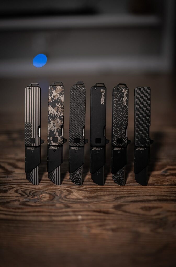 Jet-Black PVD 6AL-4V Titanium DIGITAL CAMO ANO RH Handle Scale (For V3 ...