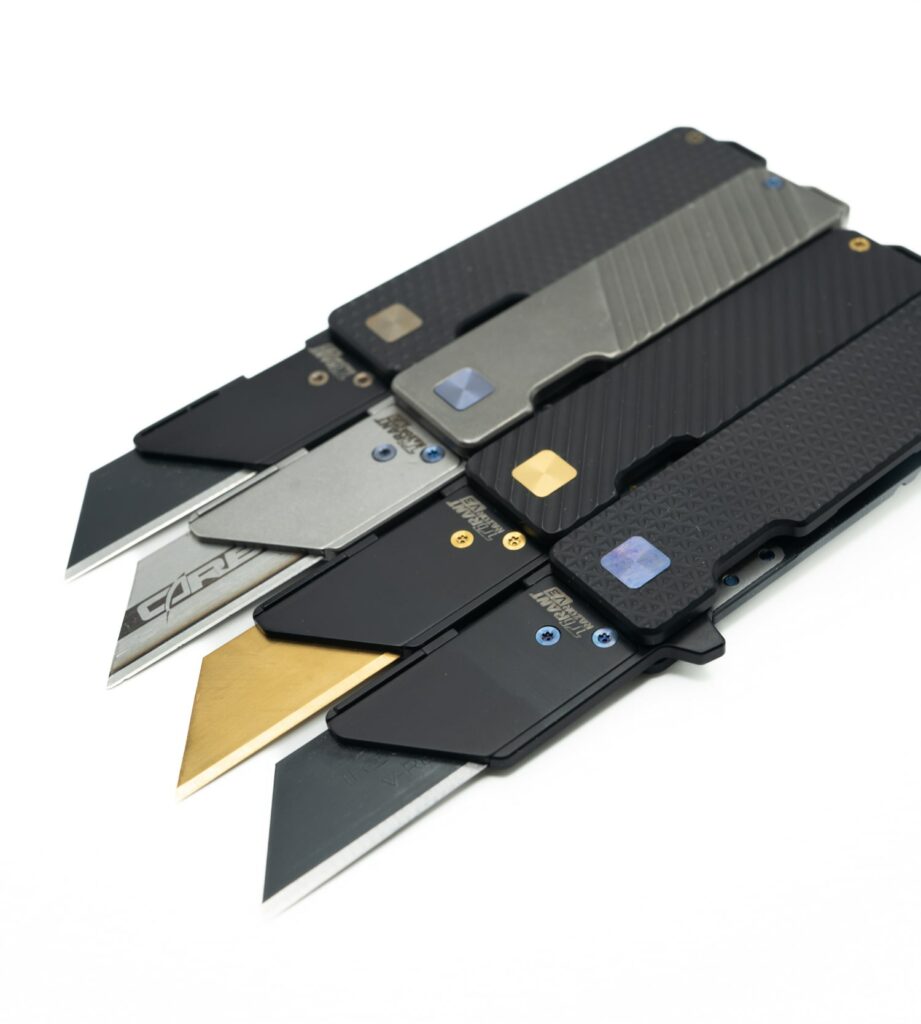 GOLD SERIES Razor Blades (Premium TITANIUM Coated SK5 Utility Knife ...