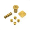 8-Piece GOLD ANO GR5 Titanium Replacement Screw Kit (For TiRant RAZOR V3 Series)