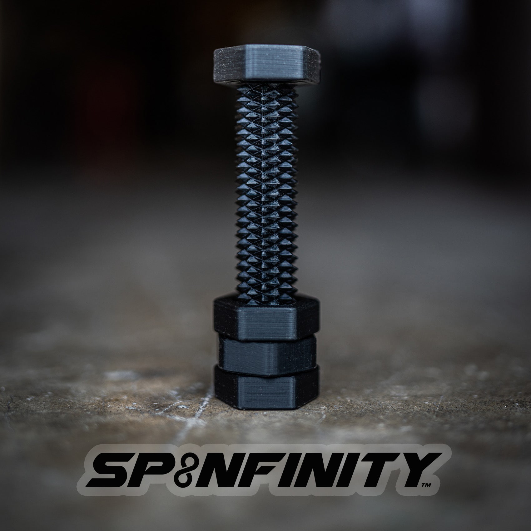 SPINFINITY BOLT Bi-Directional Fidget Bolt Spinner (Desert Tan) W/Knife ...