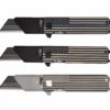 TiRant RAZOR V3 Utility Knife (50/50 Jet-Black or Stonewashed + USA FLAG Edition)