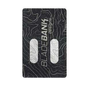Custom Back-Engraved BladeBank™ — 2X Utility Knife Blade Holder Credit Card Format (Plastic 3D Printed & USA MADE)