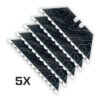 Cascadia Topo 12-Point BLACK SERRATED Razor Blades (Black Oxide Coated SK5 Utility Knife Blade) 5-Pack or 10-Pack