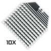 USA Flag 12-Point BLACK SERRATED Razor Blades (Black Oxide Coated SK5 Utility Knife Blade) 5-Pack or 10-Pack - Image 6
