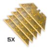 Damascus GOLD SERIES Razor Blades (Premium TITANIUM Coated SK5 Utility Knife Blade) 5-Pack or 10-Pack