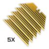 USA Flag GOLD SERIES Razor Blades (Premium TITANIUM Coated SK5 Utility Knife Blade) 5-Pack or 10-Pack