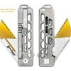 TiRant RAZOR V3 Utility Knife (Stonewashed 6AL-4V Titanium) Dual-SIde Milled SKELETON Edition - Image 5