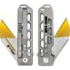 TiRant RAZOR V3 Utility Knife (Stonewashed 6AL-4V Titanium) Dual-SIde Milled SKELETON Edition