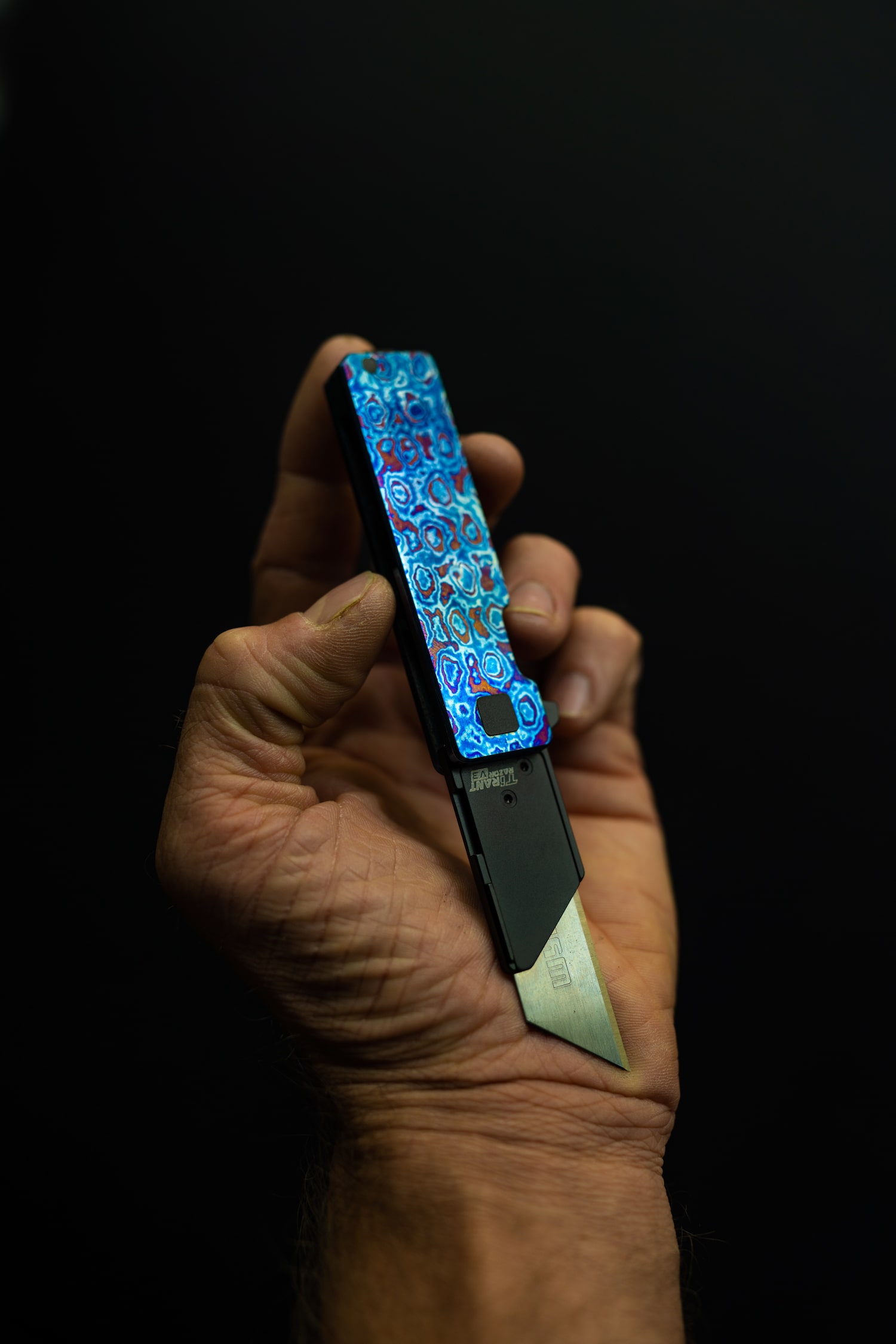 (SOLD OUT) TiRant® RAZOR V3 Utility Knife (Multi-Layered Forged Titanium) TiMascus Edition (LIMITED DROP MARCH 22, 2026 @ 12:00 PM PST) - Image 14