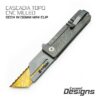 TiRant RAZOR V3 Utility Knife (Stonewashed 6AL-4V Titanium) Dual-SIde Milled CASCADIA TOPO Edition - Image 2