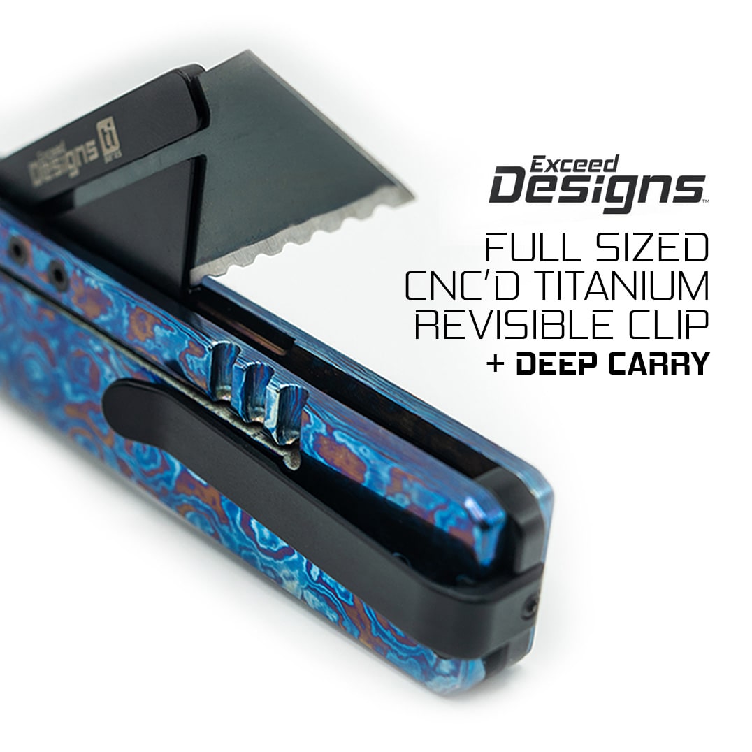 (SOLD OUT) TiRant® RAZOR V3 Utility Knife (Multi-Layered Forged Titanium) TiMascus Edition (LIMITED DROP MARCH 22, 2026 @ 12:00 PM PST) - Image 15