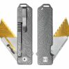 TiRant RAZOR V3 Utility Knife (Stonewashed 6AL-4V Titanium) Dual-SIde Milled CASCADIA TOPO Edition