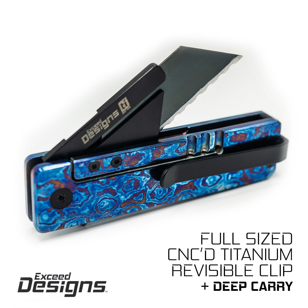 (SOLD OUT) TiRant® RAZOR V3 Utility Knife (Multi-Layered Forged Titanium) TiMascus Edition (LIMITED DROP MARCH 22, 2026 @ 12:00 PM PST) - Image 13