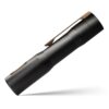 RAMPANT™ R8 EDC Flashlight (Works Edition BRONZE Ti ANO Clip + Button + Bezel + Jet-Black Aluminum) 1300+ LUMENS Nichia 519A - Image 5