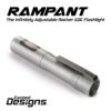 RAMPANT™ R4 EDC Flashlight (Rough Stonewashed Aluminum + Ti Buttons + Bezel + Clip) 1300+ LUMENS Nichia 519A - Image 4