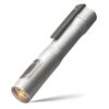 RAMPANT™ R4 EDC Flashlight (Rough Stonewashed Aluminum + Ti Buttons + Bezel + Clip) 1300+ LUMENS Nichia 519A