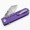 TiRant RAZOR V3 Utility Knife (Stonewashed 6AL-4V Titanium) Dual APEX Purple-Haze Ti ANO Edition - Image 12