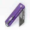TiRant RAZOR V3 Utility Knife (Stonewashed 6AL-4V Titanium) Dual APEX Purple-Haze Ti ANO Edition - Image 13