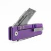 TiRant RAZOR V3 Utility Knife (Stonewashed 6AL-4V Titanium) Dual APEX Purple-Haze Ti ANO Edition - Image 15