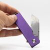 TiRant RAZOR V3 Utility Knife (Stonewashed 6AL-4V Titanium) Dual APEX Purple-Haze Ti ANO Edition - Image 16