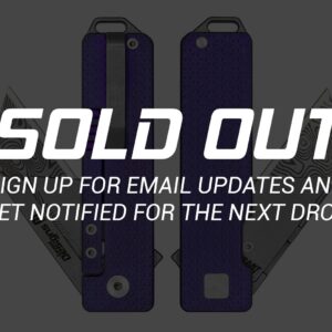 TiRant® RAZOR V3 Utility Knife (Stonewashed 6AL-4V Titanium) Dual APEX Purple-Haze Ti ANO Edition (SOLD OUT)