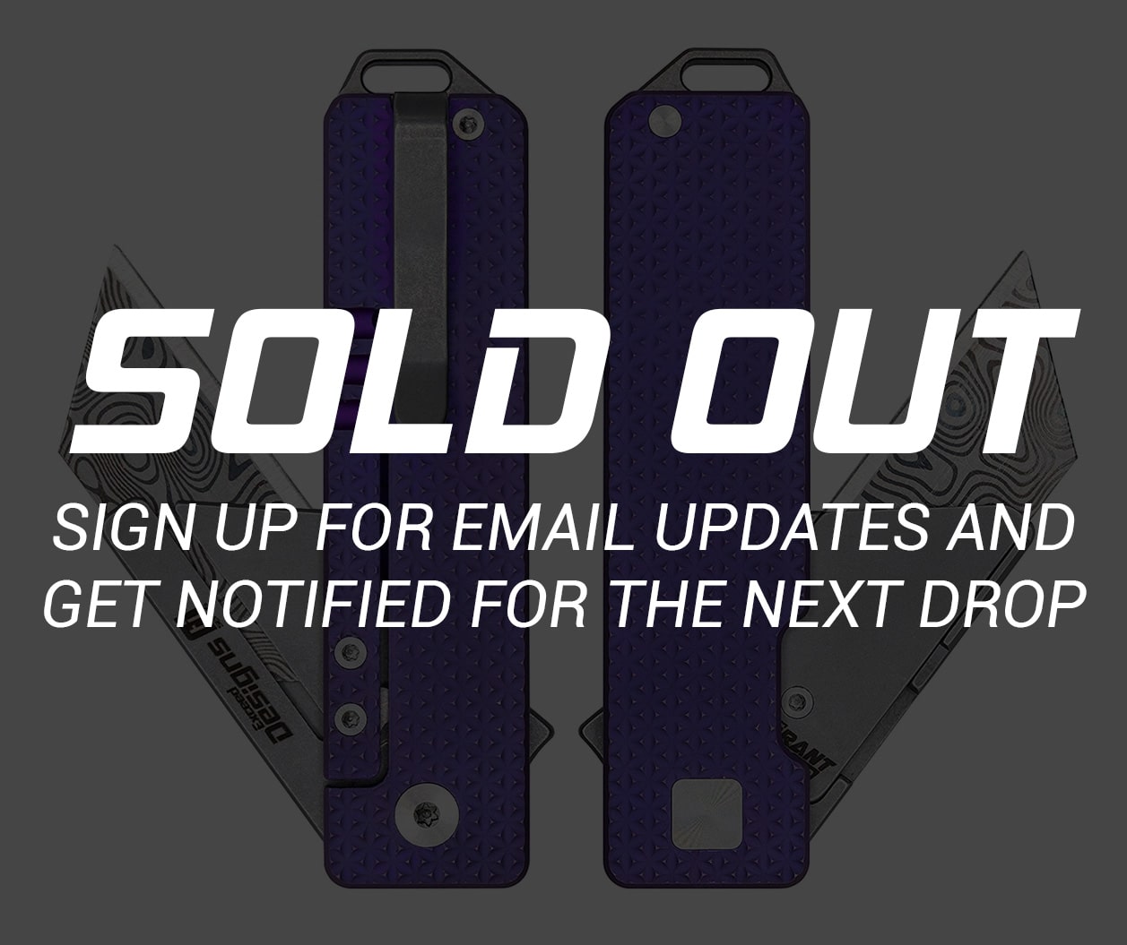 TiRant® RAZOR V3 Utility Knife (Stonewashed 6AL-4V Titanium) Dual APEX Purple-Haze Ti ANO Edition (SOLD OUT)