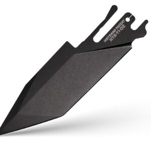 TiRant ULTRA HotSwap™ Tanto/Spearpoint Blade Replacement (Jet-Black D2 Tempered HRC 60+)