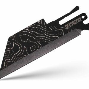 TiRant ULTRA HotSwap™ Full Length Razor Blade Replacement (Jet-Black Cascadia Laser Engraved D2 Tempered HRC 60+)