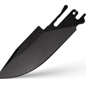 TiRant ULTRA HotSwap™ Drop Point Blade Replacement (Jet-Black D2 Tempered HRC 60+)