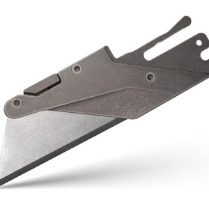 TiRant ULTRA HotSwap™ Quick-Release RAZOR Blade Holder - BLEMISH R&D 40% OFF SALE, PLEASE READ - (Stonewashed & Contoured 6AL-4V Titanium)