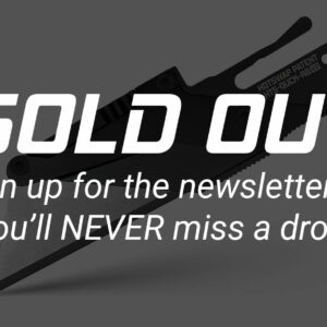 (SOLD OUT UNTIL NEXT BATCH) TiRant ULTRA HotSwap™ V2 Quick-Release RAZOR Blade Holder (Jet-Black & Contoured Tempered Stainless) Curved Choil + W/Micro-Jimping