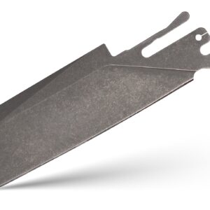 TiRant ULTRA HotSwap™ Sheepsfoot Blade Replacement (Stonewashed D2 Tempered HRC 60+)