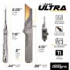 TiRant ULTRA Utility Knife W/HotSwap™ Blade Replacements (Stonewashed 6AL-4V Titanium) - Image 2