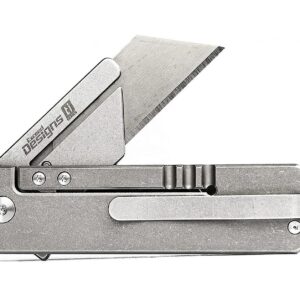 TiRant® RAZOR V3 Utility Knife (Stonewashed 6AL-4V Titanium) — In Stock Again!